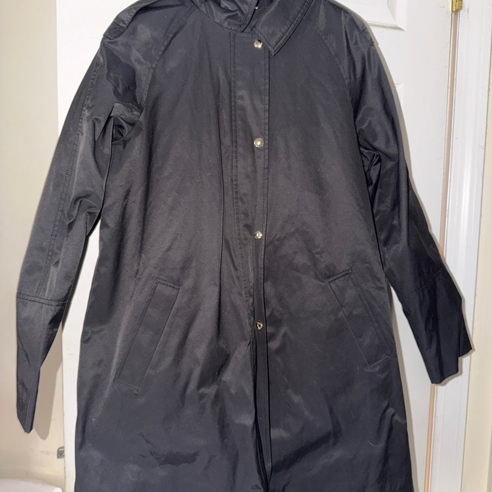 Tommy Hilfiger Women's Black Raincoat